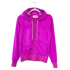 Aritzia TNA Fuscia Windbreaker Jacket Size XS EUC
